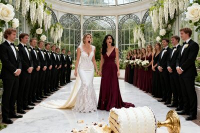 No meu casamento, minha irmã me abraçou e sussurrou: “Empurra o bolo… agora.” Segundos depois, ela me arrastou para fora, sibilando: “Corre. Você não tem ideia do que ele planejou para você esta noite.”