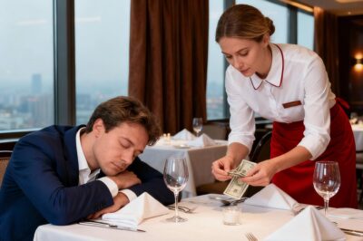 O bilionário finge dormir para testar a nova garçonete — o que ela faz o deixa paralisado.