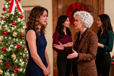 No Natal, minha sogra apresentou orgulhosamente uma nova mulher ao meu marido. “Você deveria se divorciar do meu filho”, zombou ela. “Você não passa de uma aproveitadora e não o merece. Saia desta casa imediatamente.” Fiquei atônita, mas sorri docemente e disse: “Quem deveria ir embora é você. Ah, e a propósito… a casa está no meu nome, não no dele.” A sala inteira ficou em silêncio.