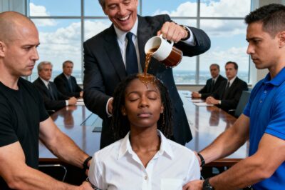 Ele derramou café em uma estagiária negra — horas depois, ela o demitiu na hora.