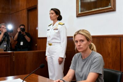 Eles algemaram uma atiradora de elite dos SEALs no tribunal — então um almirante entrou e todos congelaram.