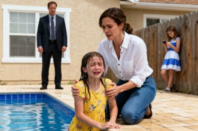 “Minha irmã empurrou meu filho de 8 anos na piscina ‘para visitas’, enquanto meus pais me seguravam e riam. Eles achavam que era apenas contenção, até que a enfermeira quieta e divorciada que eles detestavam saiu da mansão deles sabendo exatamente como tirar tudo o que eles amavam.”