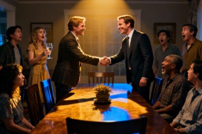 Na festa de aniversário da minha irmã, ela me humilhou na frente de todos, gritando: “Você não passa de um inútil aproveitador!”. Toda a família riu, concordando com a cabeça — até que o chefe dela entrou, olhou para mim e disse: “Olá, chefe”. A sala ficou em completo silêncio.