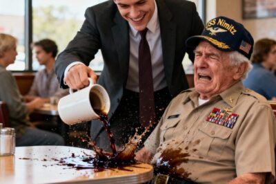 They Spilled Hot Coffee on a 78-Year-Old Navy Hero and Laughed—Until 5 Hells Angels Blocked the Exit and Taught Them a Lesson in Respect.