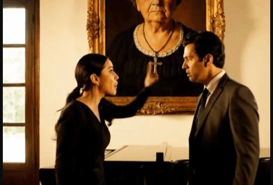 ¡La Mentira de Seis Años se Desploma con un Grito! Una empleada de limpieza en la mansión Montiel ve un retrato y desenmascara a la esposa perfecta: “JEFE, SU MADRE ESTÁ VIVA. La enterraron en un ataúd sellado y la vi en un manicomio rezando su nombre.” La historia real de la traición más cruel en el corazón de la alta sociedad mexicana, un collar de oro que fue la única prueba y el amor de un hijo que regresó de la muerte. ¿Qué harías si descubres que tu luto fue la fachada de una ambición despiadada?