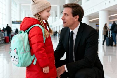 “O senhor também está perdido?”, perguntou a garotinha ao CEO solitário no aeroporto — O que ele fez em seguida…