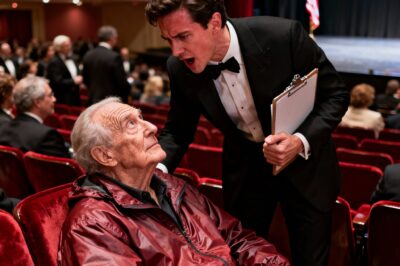 When the furious event planner tried to remove the old man in the faded red jacket, he thought he was just cleaning up an eyesore. He was about to learn a lesson in honor from the most powerful man in the room.