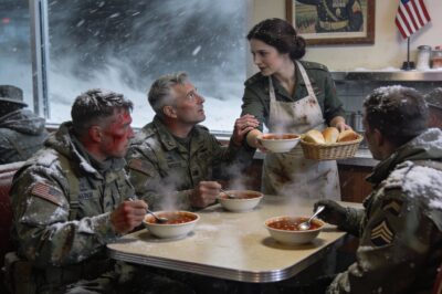 A blizzard. A small-town diner. And a group of soldiers with nowhere to go.  When she told them ‘your money is no good here,’ she was just following her heart. She didn’t know her kindness had reached the top brass. When the tanks and trucks rolled in the next day to block off her street, she feared the worst—but she was about to receive a ‘thank you’ that would go down in history.