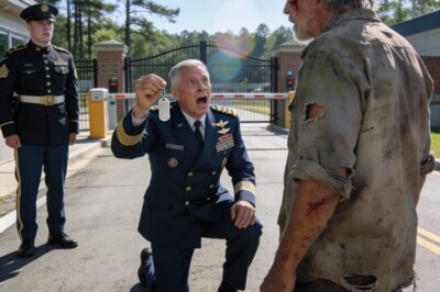 The silver glint of a dog tag on pavement, a sound that could wake the dead. He had traded a hero’s life for the quiet dark under a bridge, a ghost to his own family, until one moment of recognition changed everything.