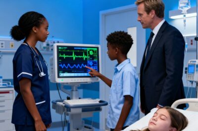 Cem médicos não conseguiram salvar a filha de um CEO bilionário; o filho negro e genial de um zelador a salvou.