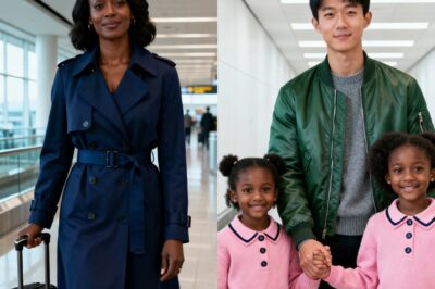 Bilionária fica paralisada no aeroporto ao ver o ex-marido… voltando com os gêmeos.
