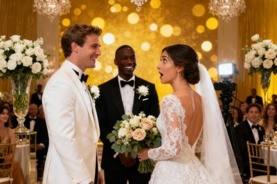 Todos aguardavam o beijo… até que o segurança negro se apresentou como o verdadeiro amor do noivo.