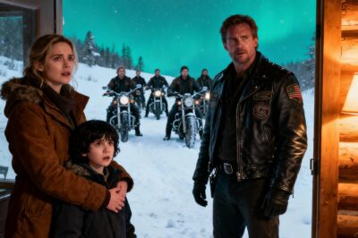 “Entrem”, ela sussurrou para 25 motociclistas congelando — o que os 200 motociclistas fizeram em seguida a deixou sem palavras.