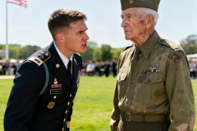 On a field of perfect green, where the future of the army was forged in polish and precision, an old man in a faded uniform waited for a debt only a general could repay.