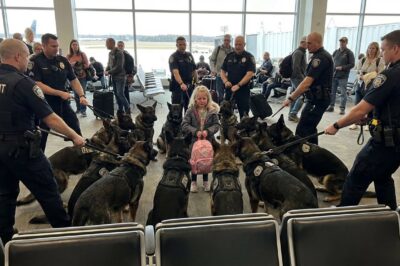 I’m a K9 Handler at Kennedy Airport, and I’ve Never Seen My Dog Cry Until He Refused to Leave a Little Girl’s Side—The Secret Inside Her Bag Broke the Entire Terminal.