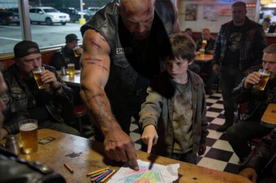 10-Year-Old Walks Into a Biker Bar in Texas With a Drawing That Stopped the Room Cold: “He Took My Brother” — What These Bikers Did Next Will Restore Your Faith in Humanity and Prove That Real Heroes Wear Leather.