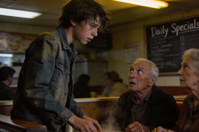 My hands were shaking so hard I had to shove them into my pockets just to keep people from seeing. I sat in that booth, the vinyl cold against my skin, looking at the only hot meal I’d seen in a week. My stomach was screaming, a physical ache that made me feel dizzy, but then I looked up. I saw them. And suddenly, the hunger in my gut wasn’t nearly as loud as the crushing weight in my chest. I knew what I had to do, even if it cost me everything I had left.