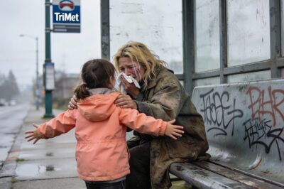 I tried to pull her back, but my 6-year-old was already running toward a crying homeless woman. I thought I was the one who needed to protect her, but it turns out, she was the one who knew exactly how to save our family. A moment of pure innocence that changed our lives forever.