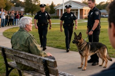 On a quiet morning, an old man sat on a park bench, a thermos of coffee his only companion, unaware that a lifetime of loyalty was about to charge across the grass, not as an ending, but as a beginning.