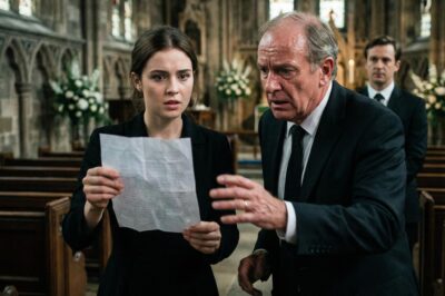 In a chapel filled with lilies and lies, a daughter read her aunt’s final words. With the crack of a wax seal, a father’s carefully built empire began to unravel.