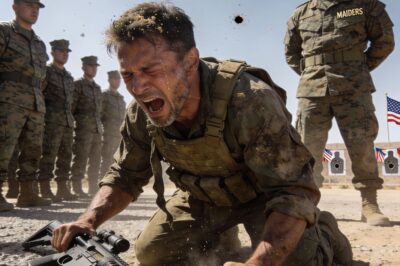 The Humiliation: “Lieutenant Vasquez didn’t just want me to leave; he wanted to break what was left of my spirit. ‘I’ll bet my month’s salary you can’t even hold the rifle steady, old man,’ he sneered, his voice booming so the entire crowd of families could hear. I looked at the plate of ribs on the table—I hadn’t eaten in two days. I didn’t care about his ego; I just cared about the hunger gnawing at my ribs.”