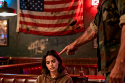 They Thought She Was Just Another “Broken” Female Officer They Could Bully in a Bar—Until She Stood Up, Wiped the Blood From Her Face, and Showed Them Why You Never Mistake Silence for Surrender. What Happened Next Wasn’t a Fight; It Was a Lesson That Ended Careers and Changed the Entire Base Forever.