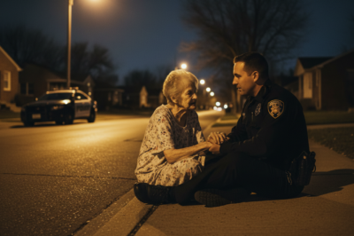 Heartbreaking in Detroit: I responded to a 3 AM call about a ‘suspicious prowler’ only to find a shivering 88-year-old grandma lost in her nightgown, and what I did next on that cold curb changed me forever.