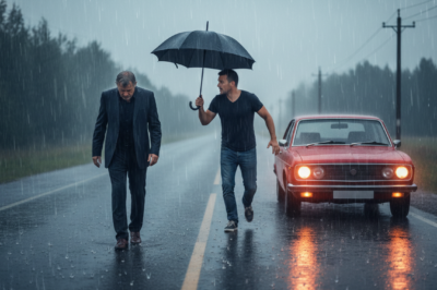 I was a broke single dad in Atlanta, terrified of losing my job when I stopped for a stranger in a hurricane. The next day, my boss fired me for being late, but that stranger walked in and changed EVERYTHING.