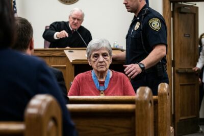 The judge in San Diego, California laughed at my “necklace,” having no idea what the blue ribbon actually meant.