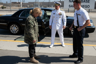 Heartbreaking in San Diego: Homeless Mother Denied Entry to Son’s Marine Graduation by Cruel MPs Until a Navy Admiral Stops His Motorcade and Does the Unthinkable