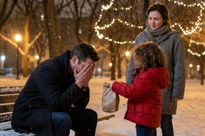 Standing Alone in Millennium Park with No One to Call, I Was Ready to Give Up on Christmas Until a 6-Year-Old Stranger Handed Me a Cookie and Asked the One Heartbreaking Question That Shattered My Wall of Silence.