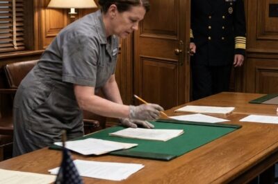 They ignored her for 330 days. To the high-ranking officers at Naval Station Rota, she was just a shadow in a gray jumpsuit—the silent janitor who mopped up their coffee spills and emptied their shredders. They mocked her broken English and discussed top-secret classified intel right in front of her face, convinced she was too simple to understand.