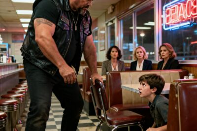 In a quiet cafe where the fog pressed against the glass, a town’s silent betrayal was the currency that bought a boy’s fear. But the rumble of a thousand engines was a storm rolling in, a reckoning for the hollow men who traded in innocence. This is the story of how silence was finally broken.