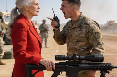 “Ma’am, the spectator area is back behind the yellow line,” the sergeant said, his voice dripping with that ‘helpful’ tone people use when they think you’re lost. He didn’t see a Master Sergeant who had survived the dust of Ramadi and the freezing peaks of Afghanistan. He just saw an old woman in a red tweed jacket who didn’t belong near a weapon of war. He had no idea that the “souvenir” pinned to my lapel was bought with blood, or that I had written the very manual he used to qualify. He was about to make the biggest mistake of his career, and I was just waiting for him to realize it.