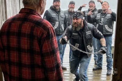 They thought he was just a fragile old man cleaning his boat on a quiet Sunday morning. They saw the gray hair, the flannel shirt, and the slow walk, and they assumed he was weak prey. They laughed as they cornered his terrified daughter, mocking her tears and claiming the family marina as their new territory. They didn’t notice the scars on his forearms or the specific, calculated way he scanned the perimeter. They didn’t know that the trembling hands they mocked were actually steady from years of holding a sniper rifle. They were the most feared biker gang in three states, used to taking what they wanted, but they were about to realize that they hadn’t just walked into a fisherman’s dock—they had walked into a Navy SEAL’s kill box, and class was about to be in session.