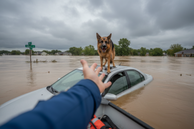 Heartbreaking Discovery in Tennessee Flood Zone: Rescuers Thought The Dog Was Trapped, But He Was Protecting A Secret That Would Save A Life