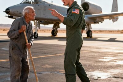 He was just the old man with a broom, a ghost on the flight line nobody saw. Until the moment came when everything depended on him.
