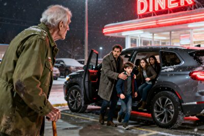 A forgotten veteran’s cane clicks on the frozen asphalt, a single Purple Heart pinned to his threadbare jacket. But the deepest betrayal wasn’t the winter’s bite; it was the son’s voice on a hidden tape, calculating the price of a father’s death. Left to freeze in the dark, his escape would not lead to a quiet end, but to the roar of 120 engines arriving for the final, thunderous audit.