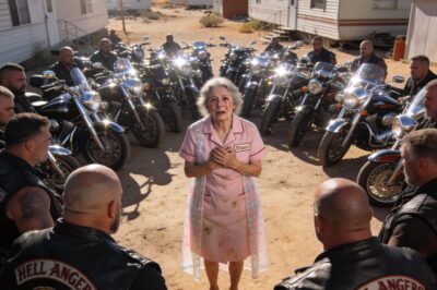 The sound started at 5:47 a.m.—a low, guttural rumble that I felt in my marrow before I heard it with my ears. My trailer began to vibrate, the cracked mirror in the bathroom dancing against the wall until I thought it would shatter. I pulled back the curtain, expecting a storm, but the Arizona sky was a cruel, mocking blue. Instead of clouds, I saw a sea of chrome and leather encircling my home, 800 engines screaming in a synchronized roar that signaled the end of my quiet, invisible life.