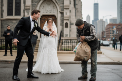 Billionaire Dad Dressed as a Homeless Man at Daughter’s Chicago Wedding to Test the Groom… The Result Broke Her Heart.