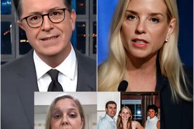 13 MINUTES OF PURE FIRE: COLBERT’S UNPLANNED ATTACK ON PAM BONDI TEARS THE MASK OFF THE ENTIRE POWER SYSTEM—HOLLYWOOD SHOCKED BY THE TRUTH!