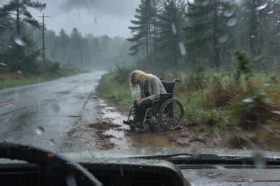 “The rain was blinding, but it was her silence that caught my attention.  I found her abandoned in the heart of the storm—a paralyzed girl left behind as if she never existed. I thought I was there to save her life, but as she leaned in and whispered the truth about who put her there, I realized I was the one who needed saving. This isn’t just a rescue; it’s a revelation that will shake you to the core.”