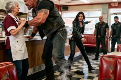 “You have no idea who you’re messing with,” the biker snarled, his spit flying onto the pristine counter of Murphy’s Diner.