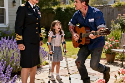 A stranger’s guitar breathed life into her silent garden, coaxing her broken daughter to walk again. But for the decorated Admiral, this janitor with healing hands held a devastating secret she couldn’t outrank.