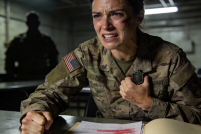 The air in the auditorium was so thick you could taste the ozone from the industrial AC. I stood there, my boots glued to the polished floor, feeling the eyes of every high-ranking officer in the room boring into my soul. I wasn’t shaking, but my heart was drumming a rhythm against my ribs that felt like a war march. I knew what was coming. I knew that the small, dark piece of metal pinned to my chest was a death sentence for my career, yet I couldn’t bring myself to unpin it. It was more than metal; it was the weight of every ghost I carried.