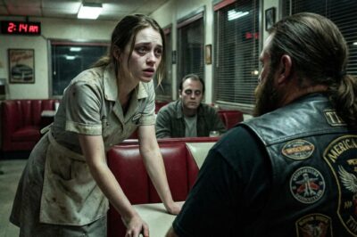 I used to think my biggest problem was making rent or passing my child psychology midterm. Then he sat down in booth 9. He didn’t look like a monster; he just looked… permanent. Every night, the same cold stare followed me from the counter to the kitchen. My manager told me to “just be polite,” but he didn’t see the way that man’s eyes never blinked. He didn’t see the dark blue sedan waiting at the edge of the lot every single midnight. I was being hunted in broad daylight, and nobody would help me.