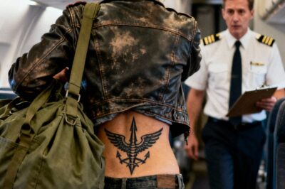 The Flight Attendant Forced Her to Move to Economy, But When the Captain Saw Her Tattoo, He Dropped to His Knees in Tears…