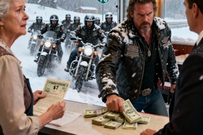 I was a widow in Colorado with $47 and a foreclosure notice when 15 Hells Angels surrounded my diner in a blizzard, and what the leader did when he saw my tears changed my life forever.