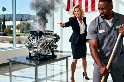 She Mocked His Dirty Uniform And Bet Her Career That A “Simple Janitor” Couldn’t Fix The $2 Million Engine That Stumped Her Ivy League Team—But She Didn’t Know He Was A Mechanical Genius Who Could Hear The Machine’s Secret Language.