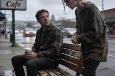 When a single father met a broken nurse on a park bench, he thought he was just offering a moment of comfort to a stranger in pain. He did the unthinkable to help her, but the ‘shattering truth’ she revealed changed everything. This wasn’t a random meeting—it was a collision of two pasts that were never meant to stay hidden.”